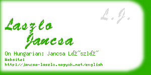 laszlo jancsa business card